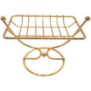 Porte-savon moderne en acier inoxydable de qualité supérieure, design élégant, doré, écologique, pour salle de bain - Product Image 3