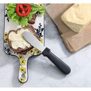 Juego de 4 espátulas para mantequilla negras de 8.75 pulgadas con mango de plástico, herramientas para hornear y repostería - Product Image 3