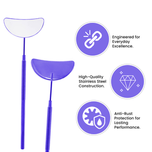 Professional High Quality Blue Lash <b>Mirror</b> Stainless Steel Eyelash <b>Mirror</b> for Lashes Beauty Tool - Product Image 2