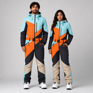 Traje de Esquí Profesional Unisex Personalizado, Chaqueta y Pantalones Impermeables y Aislantes, Fabricante y Proveedor de Ropa de Equipo con Marca Privada - Product Image 1