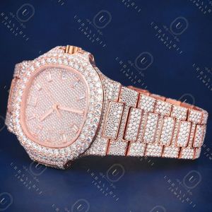 Reloj de Lujo Octagonal con Diamantes, Oro Rosa, Analógico, Cuarzo, Cierre Desplegable, 41 mm, Estilo Lujoso para Mujer - Product Image 6