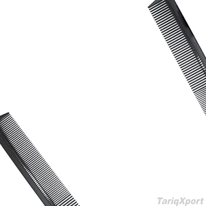 Lot de peignes de coiffure professionnels pour salon de coiffure, personnalisables avec logo, noirs, écologiques, grands peignes en plastique tendance - Product Image 4