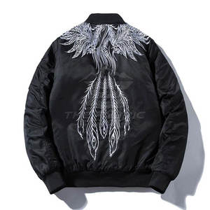 Chaqueta Sukajan de Satén Premium con Bordado y Diseño Personalizado, Ropa Exterior Informal de Moda Urbana - Product Image 2