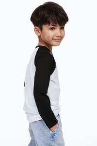 เสื้อยืดเด็กสีพื้นสองสีแบบออร์แกนิค ทรงหลวม คอตตอน เสื้อยืดเด็ก เสื้อฤดูร้อน เสื้อเด็กขายส่ง - Product Image 4