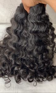 Extensiones de Cabello Humano Rizado Natural, Ondulado Profundo, Negro, Doble Trama, Puntas Completas, Teñible en Todos los Colores - Product Image 6