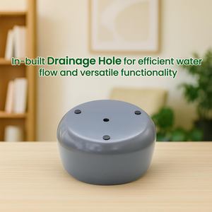 <b>Grey</b> Metal Flower Planter Pot Modern Decorative Tabletop Plant Holder for Succulents Cacti Small Indoor Plants <b>Office</b> <b>Desk</b> - Product Image 6