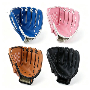 Guante de Béisbol de Cuero para Exteriores, para Mano Derecha, con Tejido Trapecio, Antideslizante, Cierre de Velcro, para Todas las Estaciones - Product Image 1