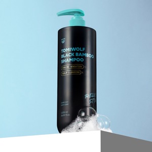 [TOMIWOLF] Shampoo au bambou noir, soin coréen pour la peau, 1035 ml, grande capacité, soin du cuir chevelu frais, shampooing nettoyant en profondeur - Product Image 4