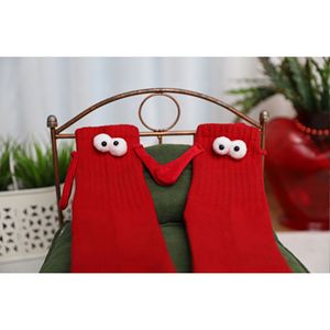 Calzini Magnetici Rossi per Coppie con Occhi 3D Cartoon per San Valentino - Product Image 2