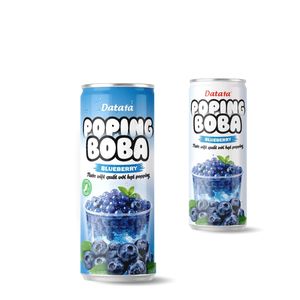 <b>Soft</b> <b>Drink</b> Trending Popping Boba with Blueberry/ Mixed fruit/Peach Flavors OEM/ODM Can 330ml - Product Image 2