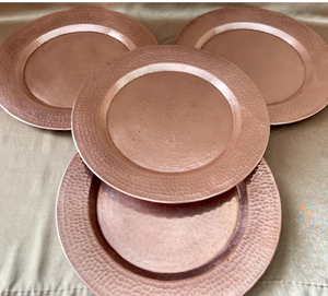 Assiette en métal acier inoxydable or rose Assiettes de présentation rondes pour assiettes de service à dessert de fête Vente en gros - Product Image 5