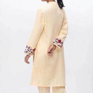 Embroidered Cambric PS3341 Shirt 1PC <b>Club</b> <b>Dress</b> with Intricate Embroidery - Product Image 1