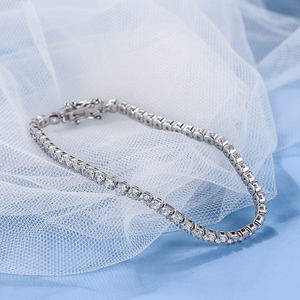 Pulsera de tenis de diamantes chapada en oro brillante, estilo hip hop contemporáneo, unisex, regalo de moda, diseño premium - Product Image 4