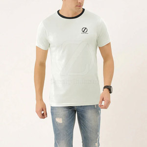 Vente directe d'usine, t-shirt à manches courtes pour homme, décontracté, polyester/coton, séchage rapide et écologique, haute qualité, vente en gros - Product Image 3