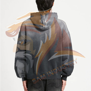Derniers modèles de sweats à capuche oversize tendance, sweats à capuche oversize de qualité supérieure, sweats à capuche oversize doux et respirants pour hommes, parfaits pour l'extérieur - Product Image 2