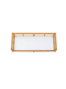 Canapé-lit rectangulaire en bois avec coussin en tissu blanc, design convertible pour salon, 2 places, sans dossier, sans accoudoirs - Product Image 2