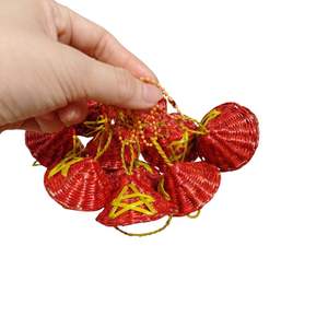 Llavero Boho de Ratán, Mini Colgante para Coche, Colgante para Bolso, Hecho de Ratán, Accesorios Colgantes, Colgante para Bolso de Paja de Ratán en Colores Surtidos - Product Image 5