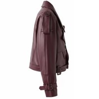 Veste en cuir PU, col rabattu, fermeture éclair, coupe ajustée, longueur standard, imperméable, hiver, tendance, vestes en cuir personnalisées