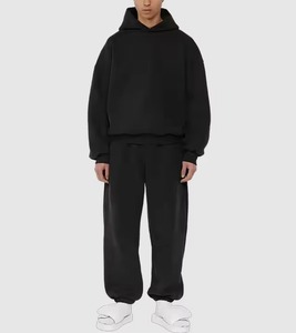 Conjunto Deportivo de Algodón de Lujo Personalizado, Sudadera con Capucha Extra Grande y Pantalones Deportivos de Alta Calidad, Ropa Urbana Unisex de Invierno para Hombre - Product Image 4