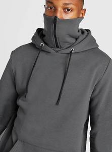 Sweat à capuche personnalisé avec logo, masque intégré, manches longues, pour homme - Product Image 6
