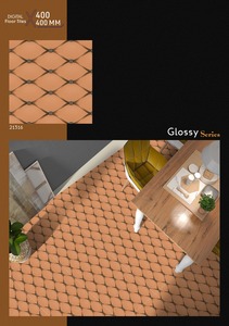 400x400mm Glossy Geometric Pattern <b>Ceramic</b> Floor Tiles – Digital Terracotta Design Tiles 400x400mm Glossy Series <b>Ceramic</b> Tiles - Product Image 3