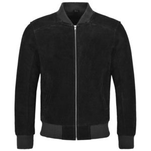 Smart Range Leather <b>Men's</b> Genuine Cow <b>Suede</b> Leather Bomber <b>Jacket</b> YKK Zips Winter Retro Casual ODM Private Label Wholesale - Product Image 4