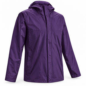 Chaqueta Impermeable y Cortavientos de Poliéster Ligero Personalizada para Invierno con Capucha, Solapa para Lluvia y Cremallera Frontal Completa - Product Image 1