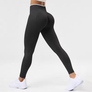 High Quality Slim Fit Women's Leggings Professional Manufacturer's New Arrival Mid Casual Spandex Material Custom Breathable - Product Image 5