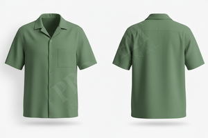 Camisa de Vestir Personalizada en Color y Talla, Manga Corta, con Botones y Bolsillo, Informal, de Verano, de Algodón y Poliéster, Cómoda - Product Image 3