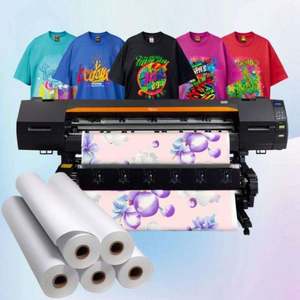 Papel de Transferencia Térmica para Sublimación, Rollo de Papel Blanco para Impresión en Algodón y Prendas de Vestir, Precio de Fábrica - Product Image 1