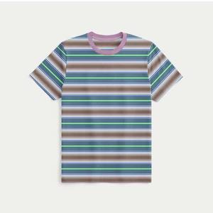 Camiseta de Algodón a Rayas con Acabado Suave, Tejido Teñido, Ropa Urbana para Hombre, Venta al por Mayor, Transpirable, Sublimada, Lisa o Estampada - Product Image 6