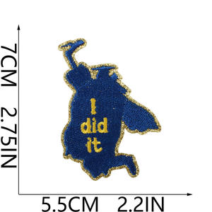 Luxury Custom Logo Embroidered Woven Badge <b>Iron</b> On Clothing Patch for Jackets Hats Uniforms Jeans and Promotional Apparel - Product Image 2