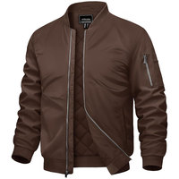 Blouson Bomber Homme Eshel Intl en Cuir PU Enduit Style Pilote Col Montant Moto Imperméable Réversible Personnalisable avec Nom de Marque