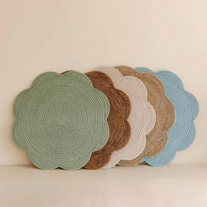 Nouveau design de set de table en rotin coquillage, options OEM/ODM, fabriqué au Vietnam, prix de gros usine, vaisselle la plus vendue. - Product Image 3