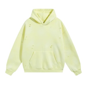 Custom Distressed <b>Vintage</b> Hoodie <b>Oversized</b> Washed Cotton Pullover <b>Sweatshirt</b> with Retro Faded Finish for Men Streetwear Casual - Product Image 1