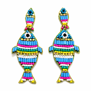 Pendientes de Aro con Cuentas y Bordados Hechos a Mano, Estilo Boho Moderno, de Lujo Ligero, Tendencia 2026, para Bodas, Eventos y Festividades, con Diseño Antiguo - Product Image 5