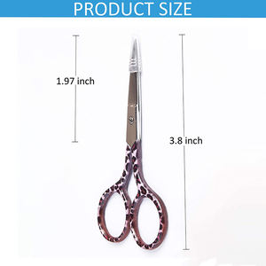Tijeras para Cutículas de Alta Calidad, Hojas Curvas Afiladas, Mango Recubierto de Papel, Acero Inoxidable Alemán, Tijeras de Belleza para Uñas - Product Image 2