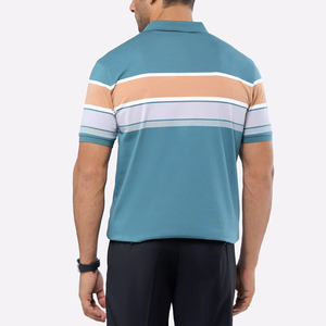 Chemises polo pour hommes en tissu confortable, couleur unie, 100% coton, nouveau design, respirantes, t-shirts polo pour hommes - Product Image 4