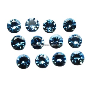 พลอยสีฟ้าพลอยอะความารีนจากธรรมชาติ100% เจียระไนแบบบราซิลพลอยขนาดปรับเทียบได้ - Product Image 3