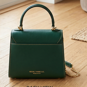 Mini sac bandoulière avec chaîne dorée et fermoir, mini sac à bandoulière en cuir unisexe, sac mini en cuir tendance pour femme - Product Image 3