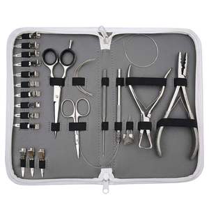 Kit de Herramientas Profesionales de Acero Inoxidable para Extensiones de Cabello ZYDAR SPORTS, Alicates de Micro-Enlace de Fijación Fuerte, Tijeras, Peines, para Instalación - Product Image 1