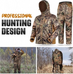 Conjunto de Chaqueta y Pantalones de Camuflaje de Alta Calidad para Caza y Senderismo, Ropa de Aventura al Aire Libre, Proveedor Profesional - Product Image 5