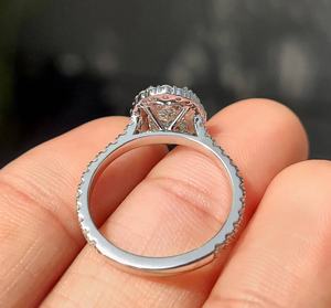 Anillo de Compromiso Avira Jewels con Diamante Cultivado en Laboratorio de 1 Quilate, Corte Cojín, Oro Sólido de 14k, Joyería Clásica para Mujer, Libre de Níquel - Product Image 4