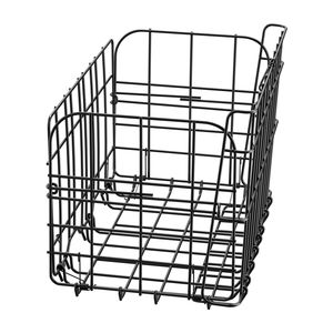 Quick Release Design Rear Bike <b>Basket</b> Foldable <b>Wire</b> Bicycle Cargo Net with Waterproof Cover and Removable Liner Bag - Product Image 4