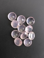 Quartz rose naturel, 10 mm, taille brillant ronde, qualité supérieure, pierre précieuse en vrac pour la fabrication de bijoux