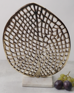 Adorable Design Metal Sculpture and <b>Object</b> Marble Base Gold Color Shiny Polished Handcrafted Metal Designer Creative Tabletop - Product Image 2