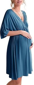 Robe de maternité 3 en 1 pour l'accouchement, la maternité et l'hôpital, robe de nuit pour l'allaitement, vêtements de nuit pour l'allaitement - Product Image 3