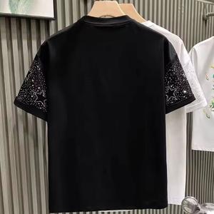 Camisetas de Hombre con Pedrería a Precio Razonable, Última Moda, Alta Calidad, Antiarrugas, Camisetas de Tendencia con el Mejor Diseño - Product Image 2