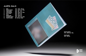 Álbum ECHO del segundo EP de JIN BTS, edición estándar 1, con fotolibro aleatorio, CD, paquete de pegatinas y tarjetas fotográficas. - Product Image 2
