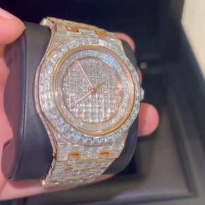 High Quality Fully Customized Iced Out Diamond Lab Grown <b>Watch</b> for <b>Men</b> Hip Hop Diamond Jewelry <b>Watch</b> Gift - Product Image 5